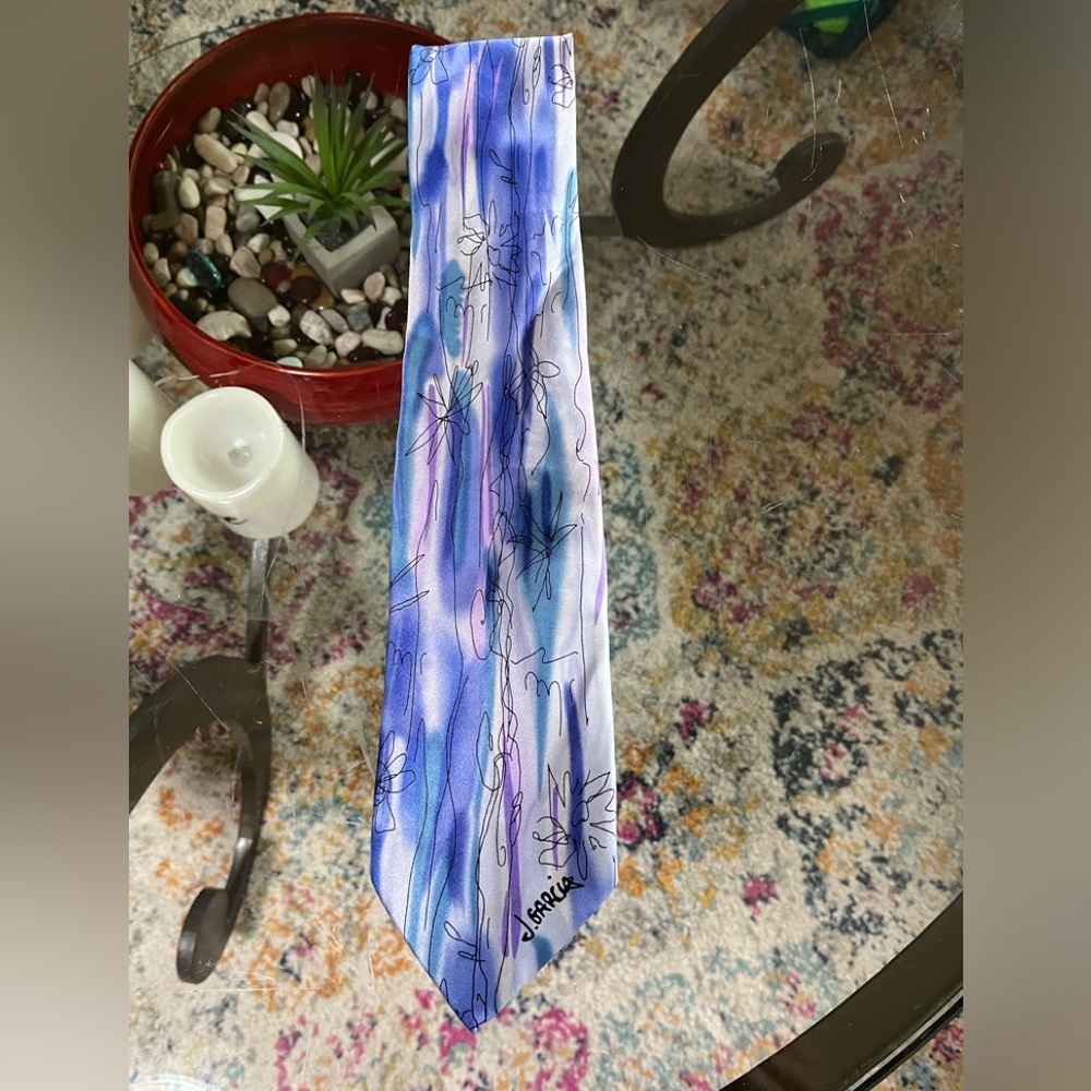 Jerry Garcia Of The Grateful Dead Silk Tie